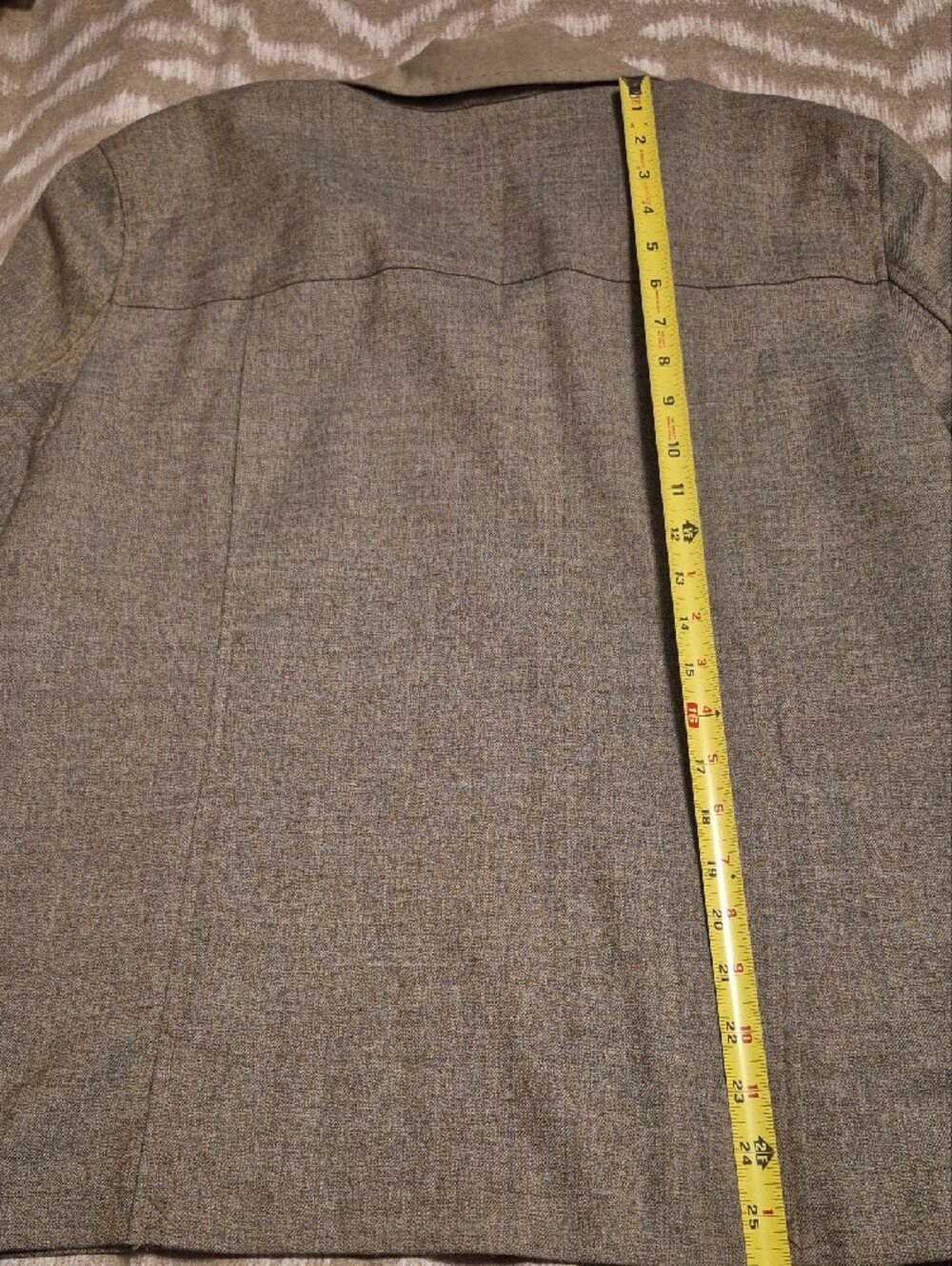 Norton McNaughton Tan Button-Up Jacket with Contrast Collar - Picture 10 of 10